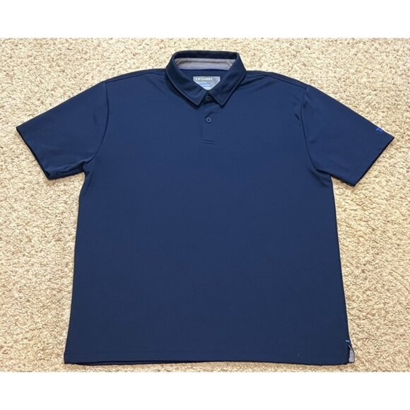 Twillory Men Navy Blue Performance Golf Polo Shirt Size XLarge XL EUC - Picture 1 of 4